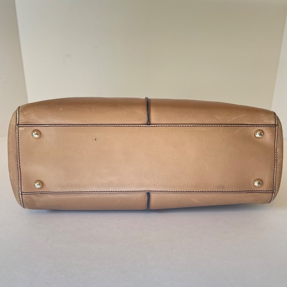 TOD'S D Bag with strap Taupe Brown Satchel Hand Bag Convertible - Picture 6 of 15